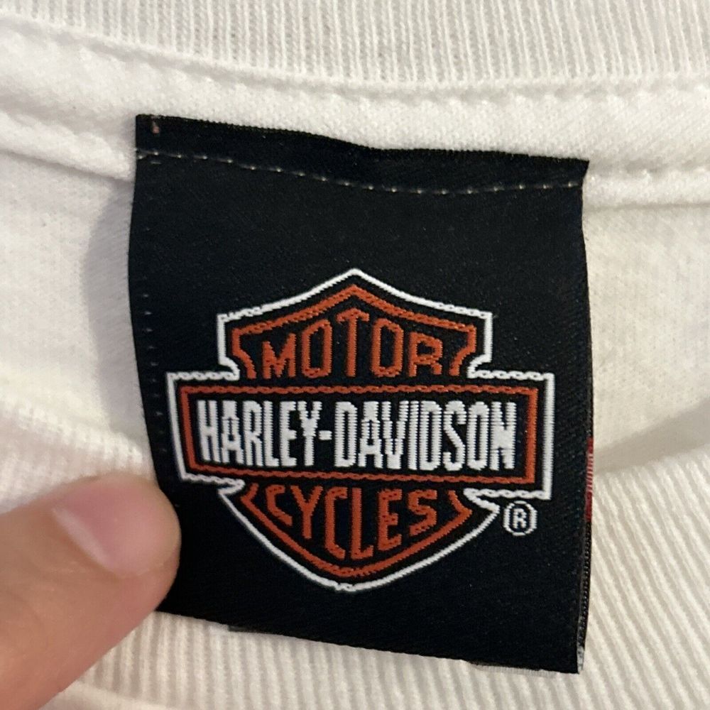NWT! Harley Davidson Shirt S White Born To Be A Harley Girl Long Sleeve Tshirt - Picture 5 of 8